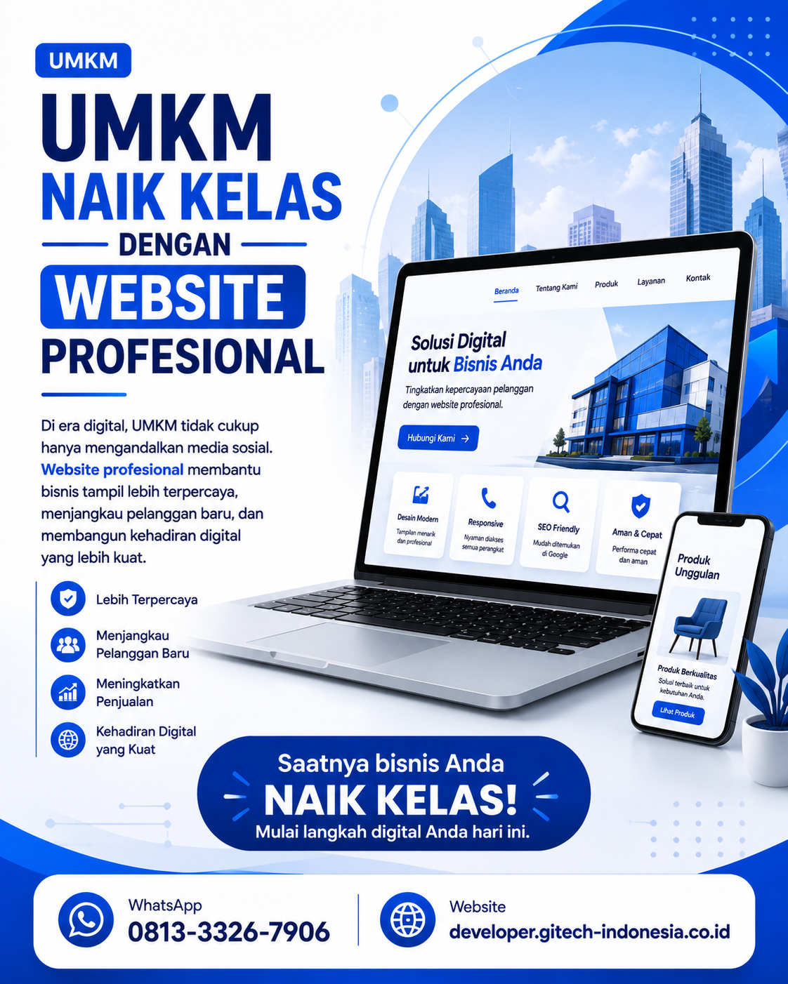 UMKM Naik Kelas dengan website profesional