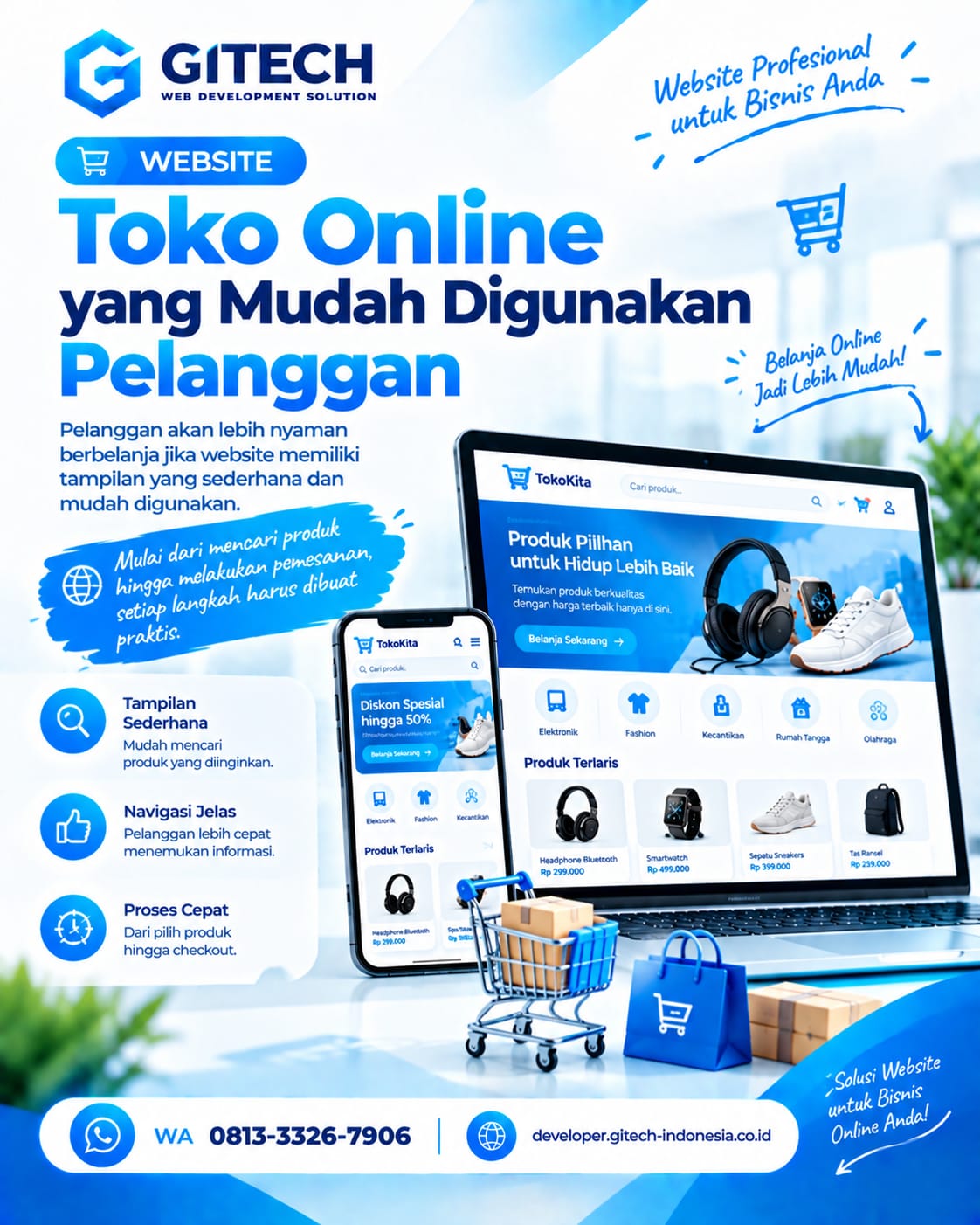 Website Toko Online yang Mudah Digunakan Pelanggan