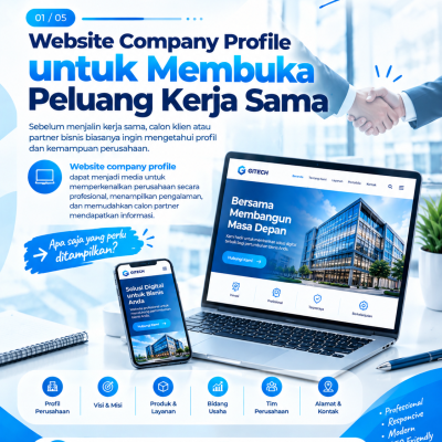 Website company profile untuk peluang kerja sama